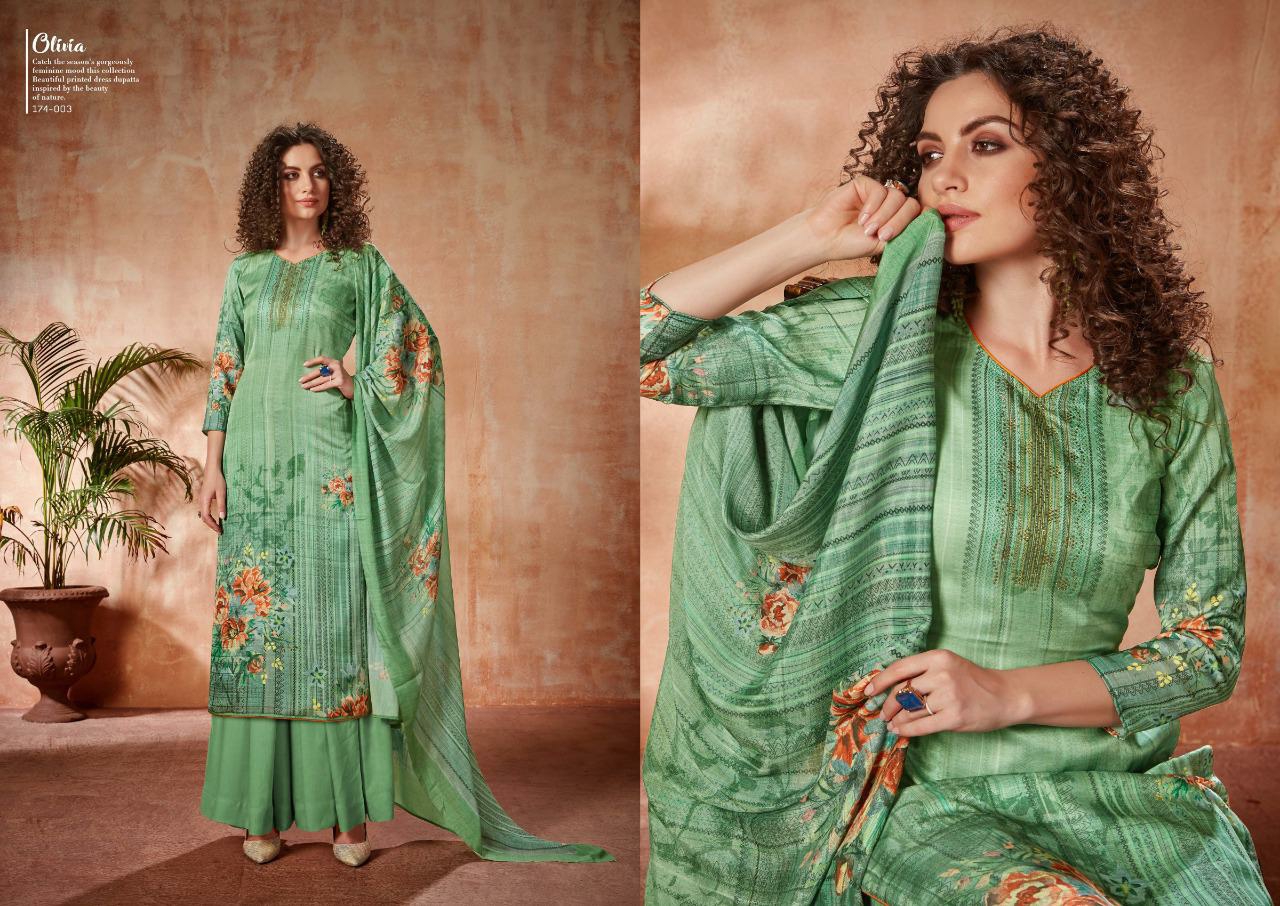 Sargam Print Presents Olivia Satin Digital Printed Plazzo Style Salwar Suit Catalog Wholesaler
