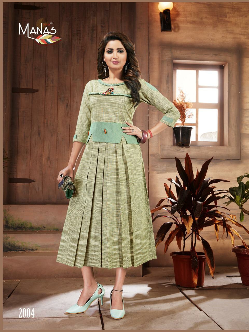 Manas Presents Shanvi Primium Cotton Kurtis Cataloge Wholesaler
