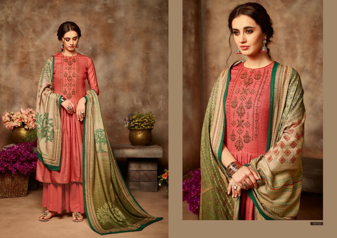 Sargam Presents Yasmin Pure Pashmina Designer Work Salwar Suit Wholesaler