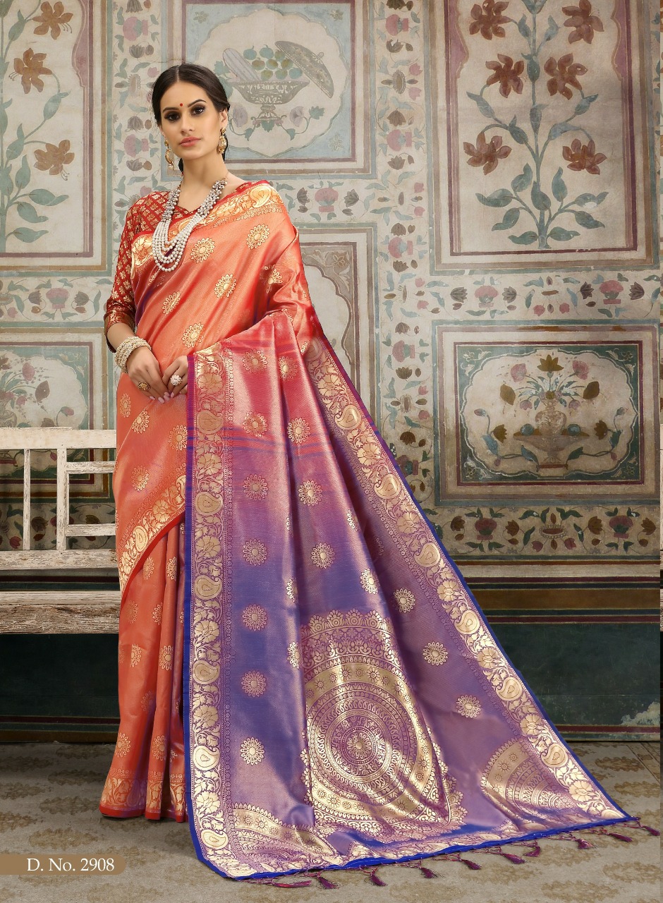Ashika Presents Mannat Silk Exclusive Designer Collection Of Pure Kanjeevaram Rich Pallu Silk Sarees Catalog Wholesaler