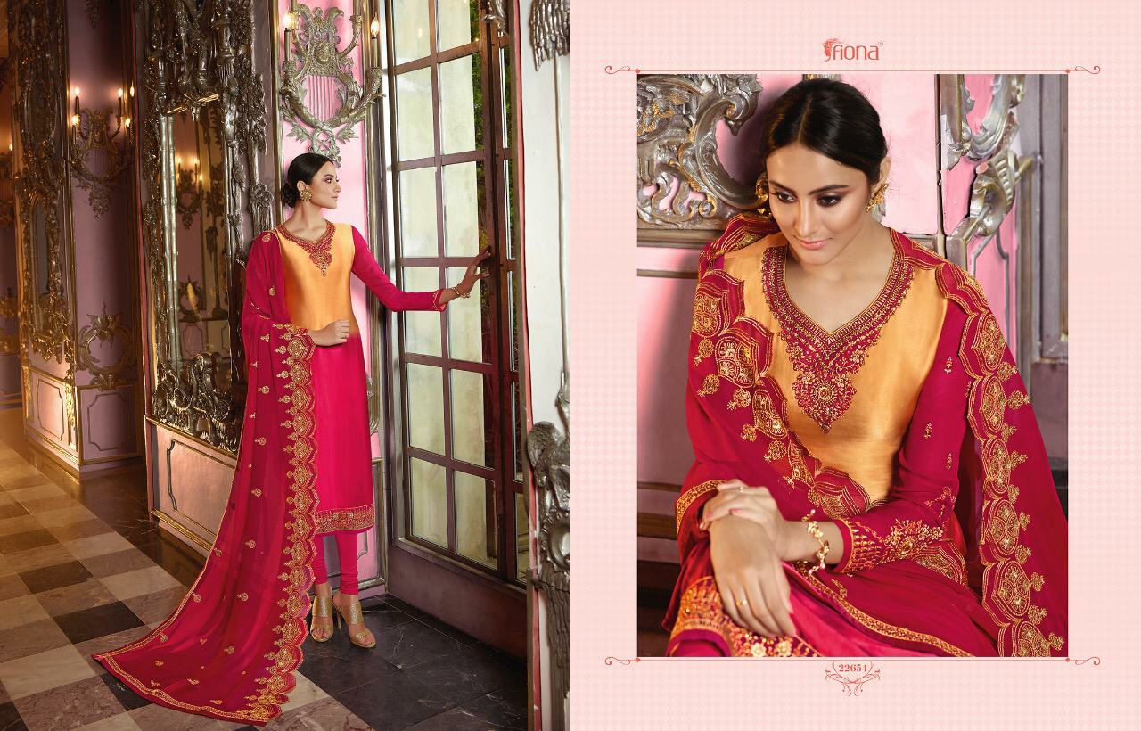 Fiona Presents Norita Heavy Dupatta Exclusive Designer Party Wear Straight Salwar Suit Catalog Wholesaler