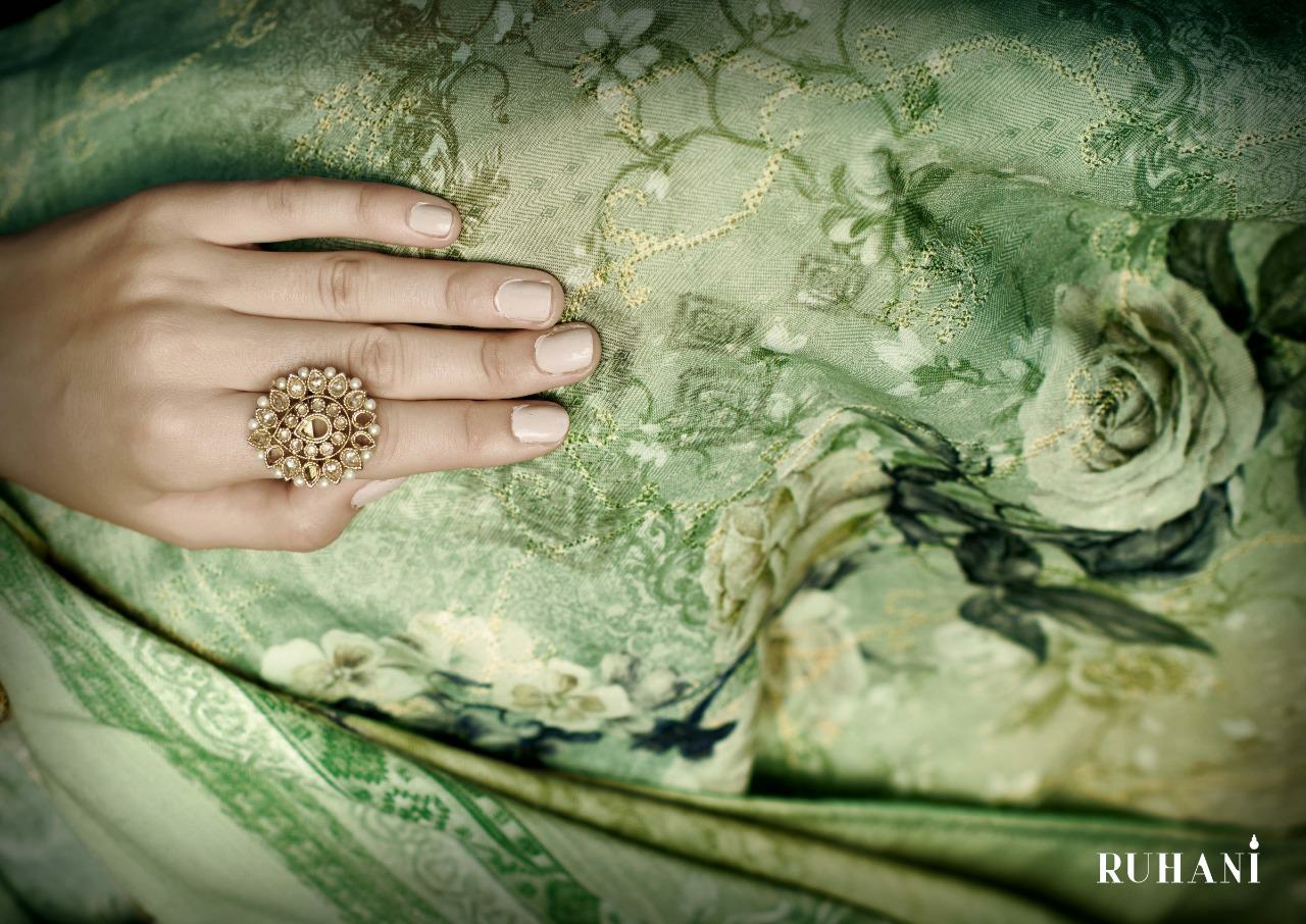 Sargam Print Presents Ruhani Vol-2 Digital Printed Pashmina Designer Plazzo Style Salwar Suit Catalogue Wholesaler