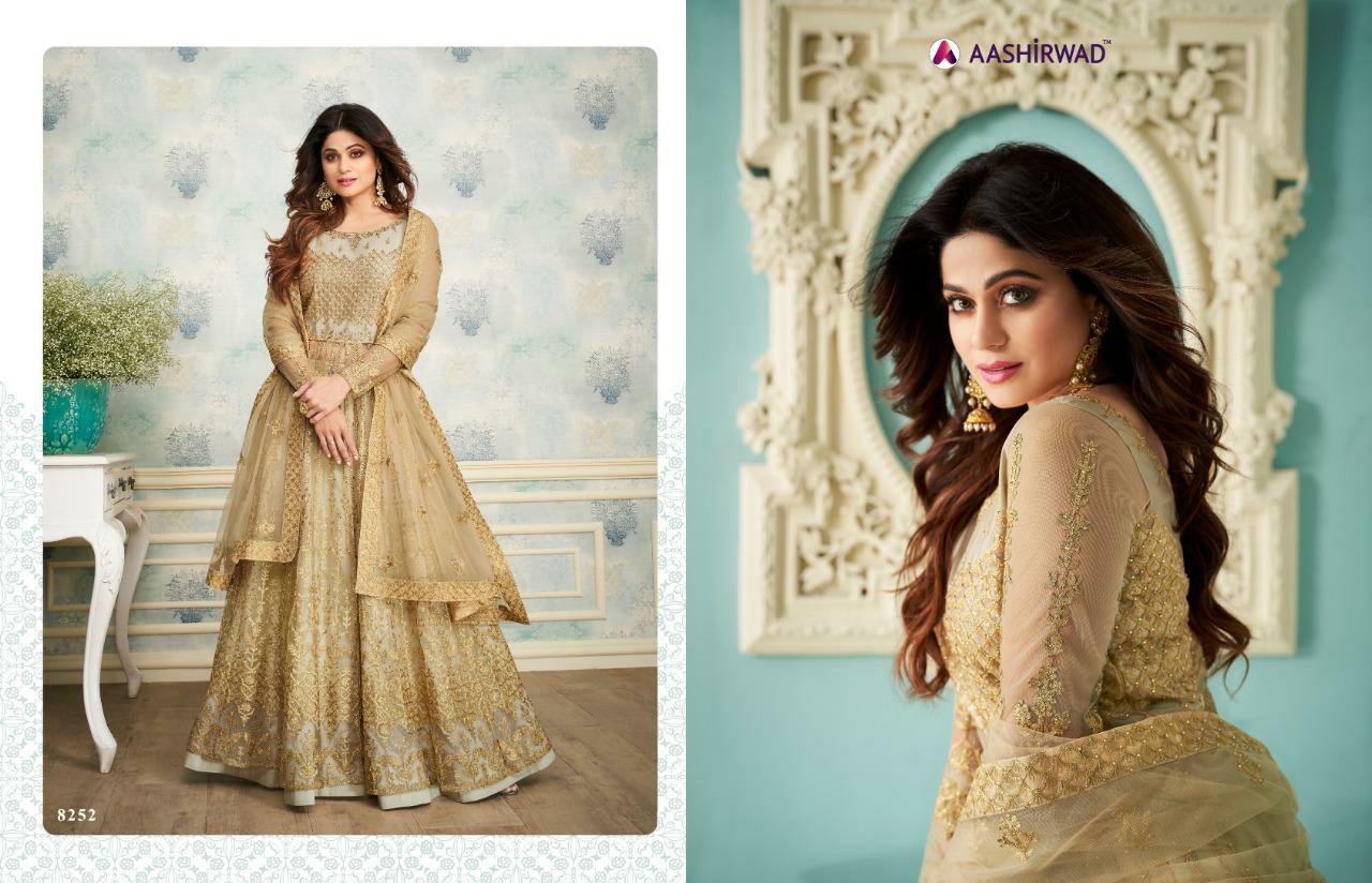 Aashirwad Presents Sheesh-mahel Info Western Style Gown Collection At Wholesale In Surat