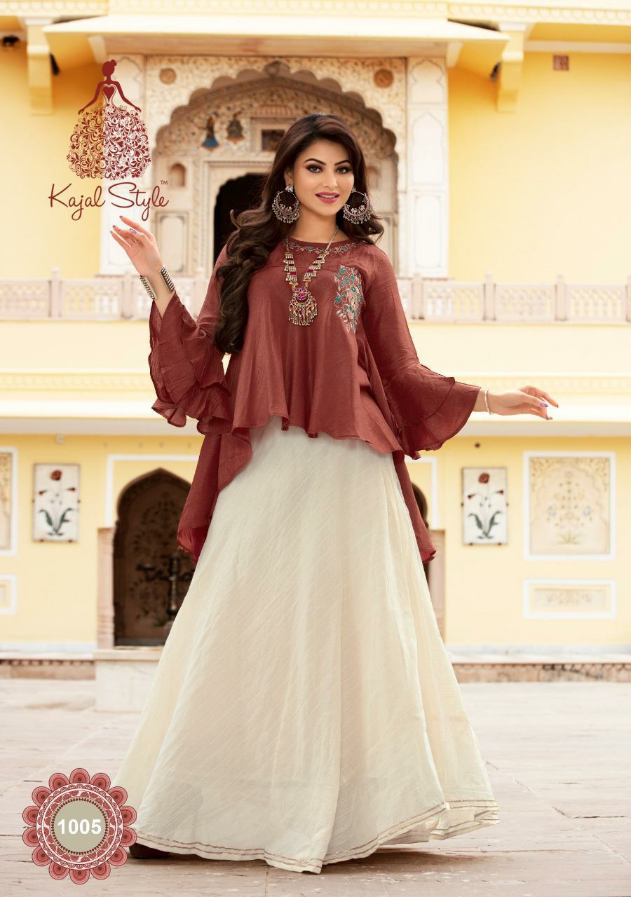Kajal Style Presents Fashion Holic Vol-1 Exclusive Fancy Designer Partywear Kurtis Cataloge Collection