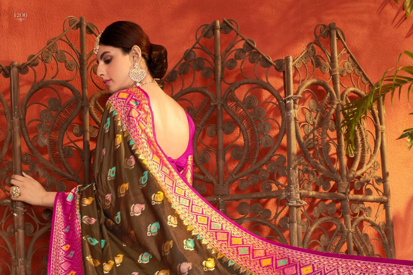 Panache Sarees Presents Ikkat Silk Traditional Wear Sarees Catalog Wholesaler