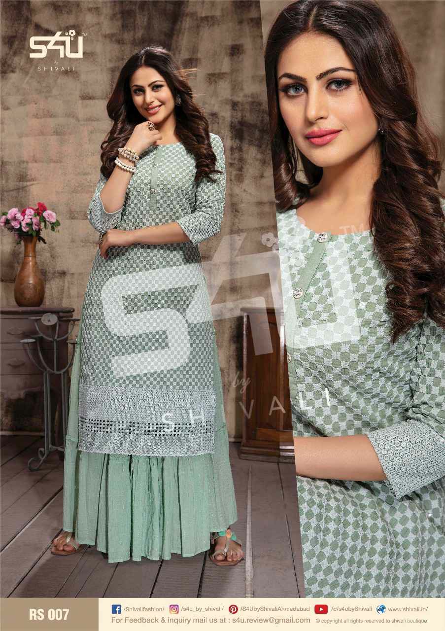 S4u Presents Retro Skirt Designer Party Wear Lucknowi Work Crop Top Collection At Wholesale
