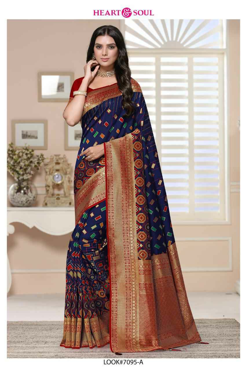 Heart And Soul Presents Patoda Silk Indian Traditional Wear Sarees Catalogue Wholesaler