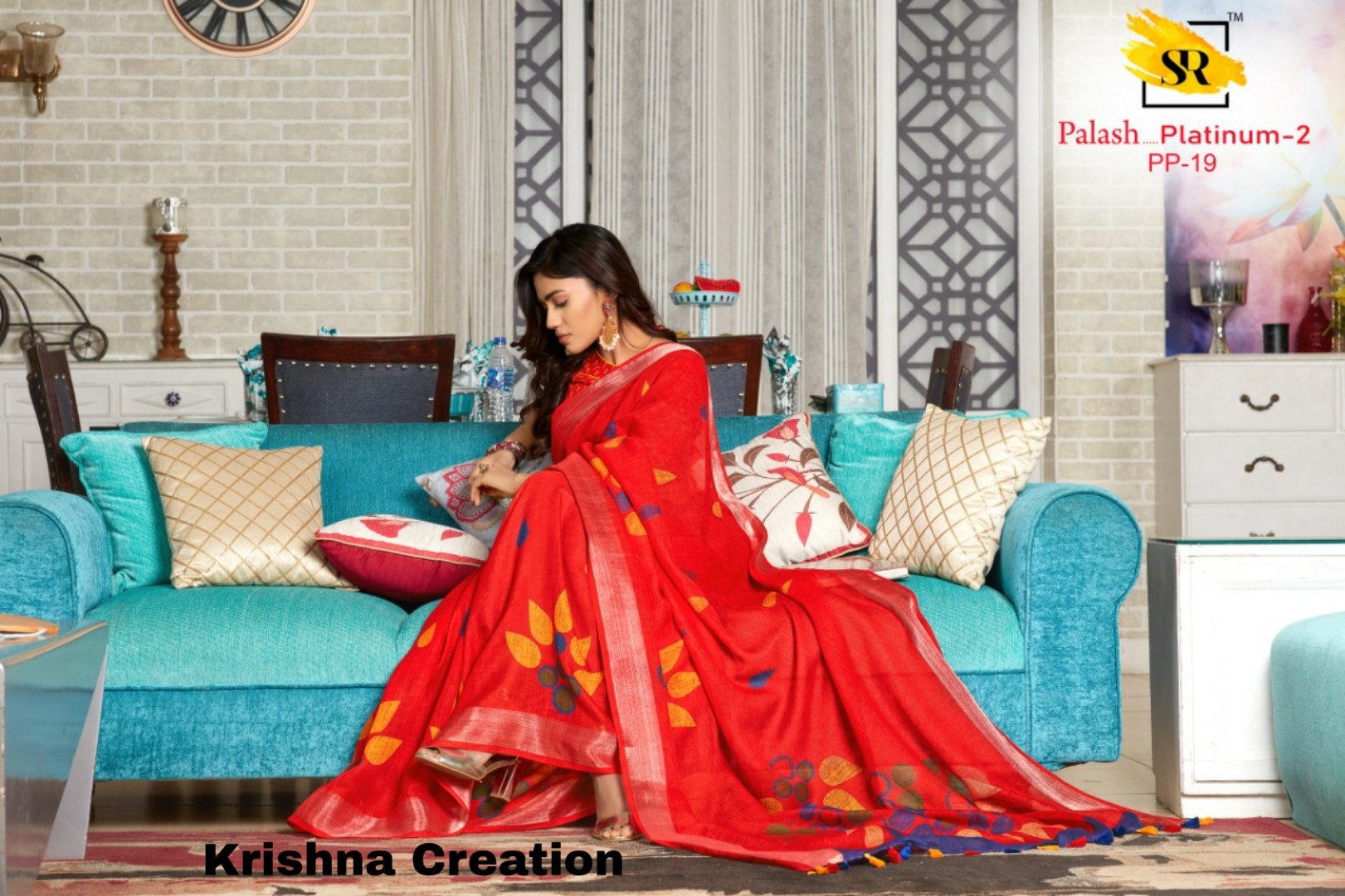 S.r Sarees Presents Palash Platinum Vol-2 Traditional Wear Pure Lilen Printed Sarees Catalogue Wholesaler