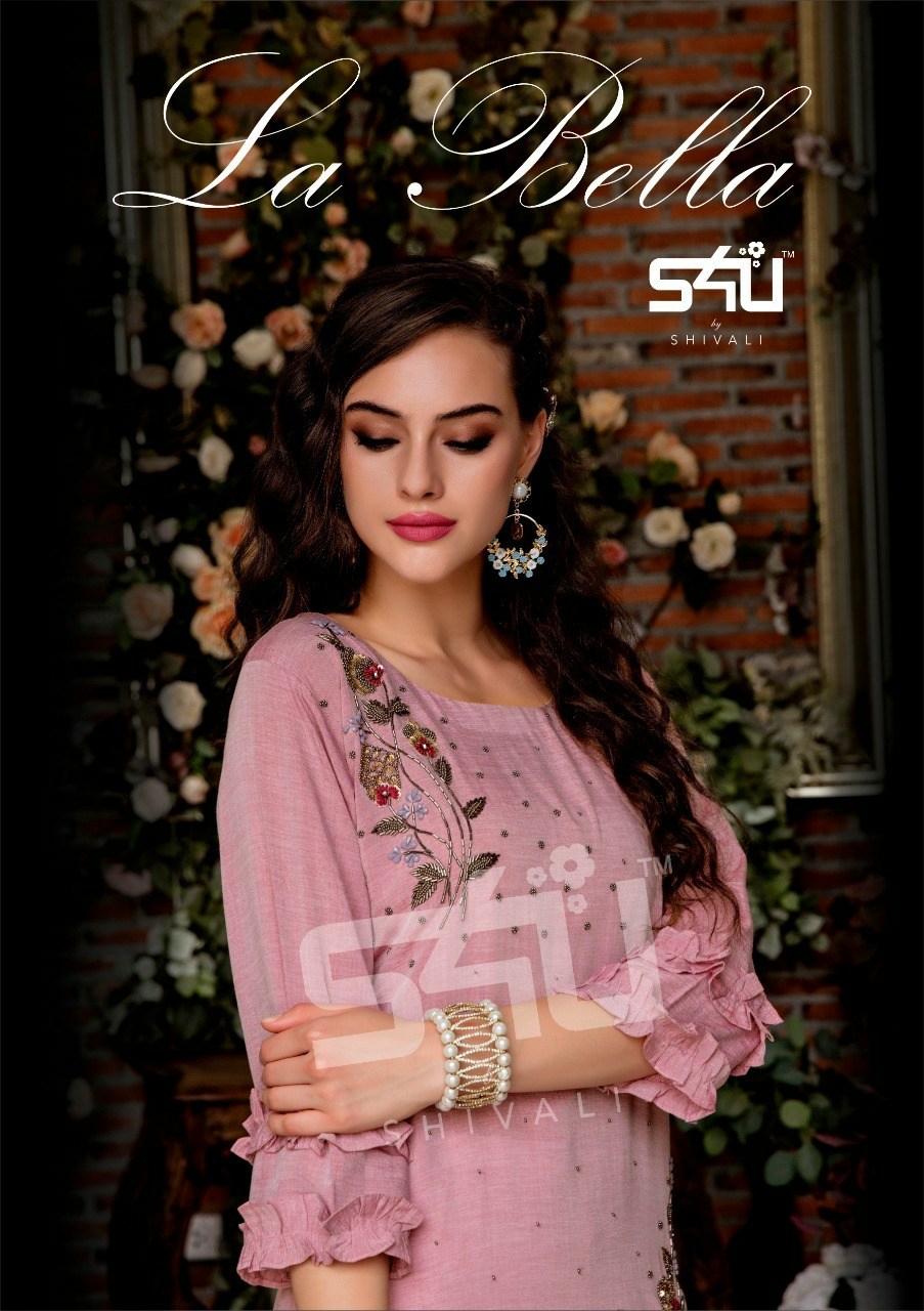 Shivali s4u 654 designer fancy fabric with work readymade partywear gown at  Wholesale Rate