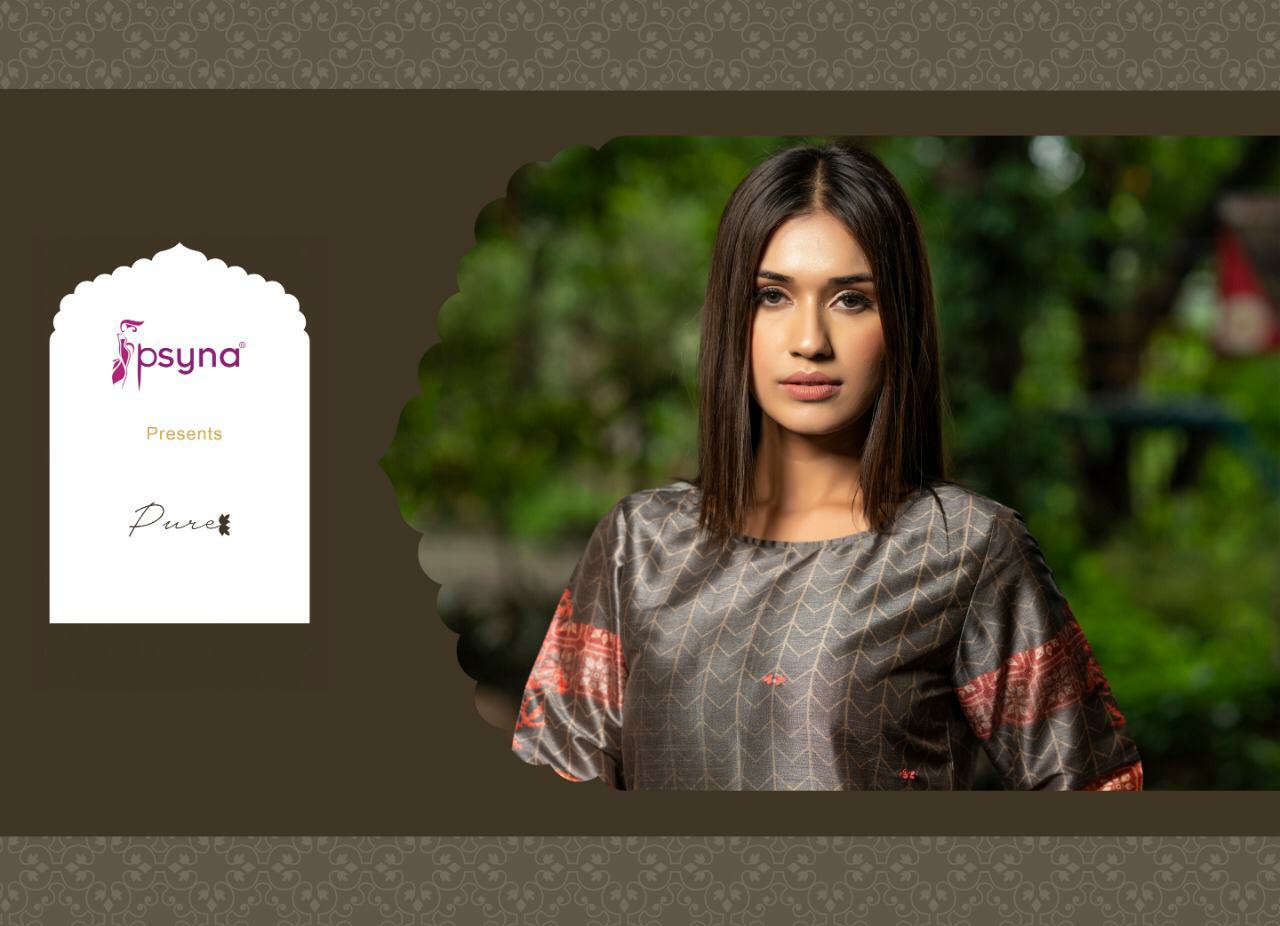 Psyna Presents Pure Digital Printed With Handwork Straight Kurtis Catalogue Wholesaler