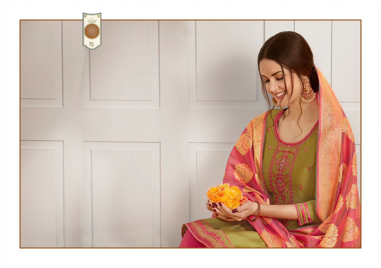 Kajree Presents Sunheri By Patiala Pure Jam Silk With Embroidery And Khatli Work Punjabi Style Readymade Salwar Suit Catalog Wholesaler