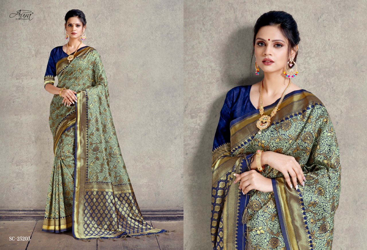 Aura Presents Diti South India Silk Traditional Wear Sarees Collection At Wholesale Prices