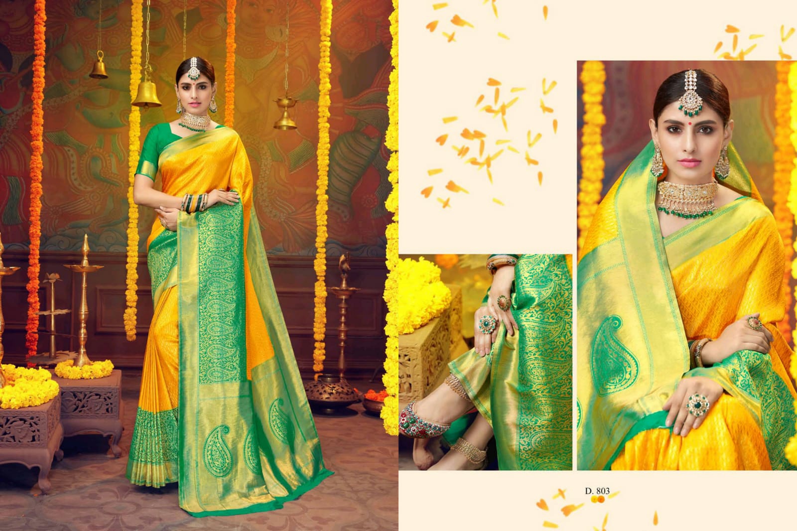Panache Presents Sanchi Silk Beautiful Designer Partywear Sarees Cataloge Wholesaler