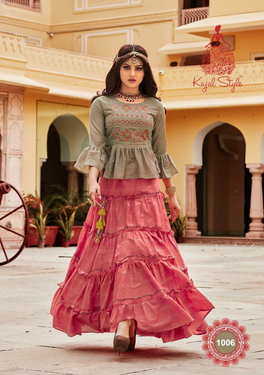 Kajal Style Presents Fashion Holic Vol-1 Exclusive Fancy Designer Partywear Kurtis Cataloge Collection