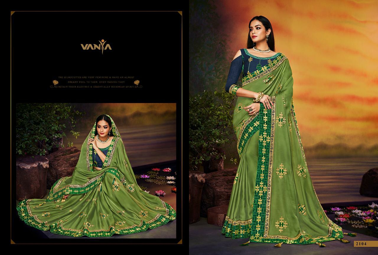 Vanya Presents Vanya Vol-11 Exclusive Designer Party Wear Sarees Wholesaler