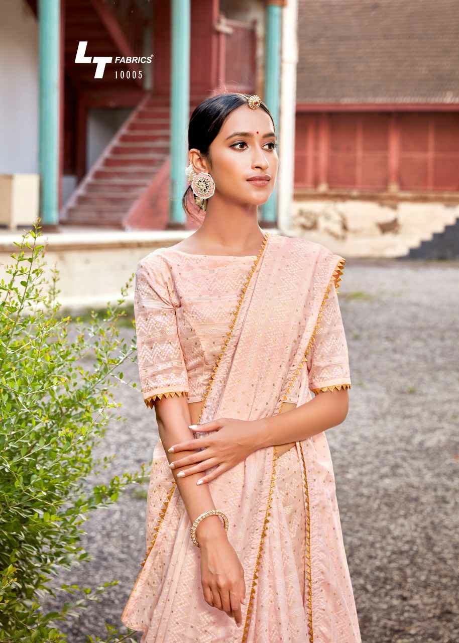 Lt Sarees Presents Khara Kapas Gold Printed Exclusive Designer Cotton Sarees Catalogue Wholesaler