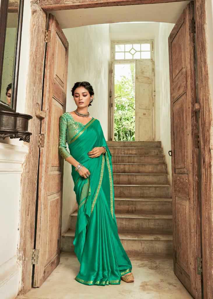 Lt Sarees Presents Nirmaya Fancy Designer Double Blouse Concept Pure Chinon Chiffon Sarees Catalogue Wholesaler And Exporters