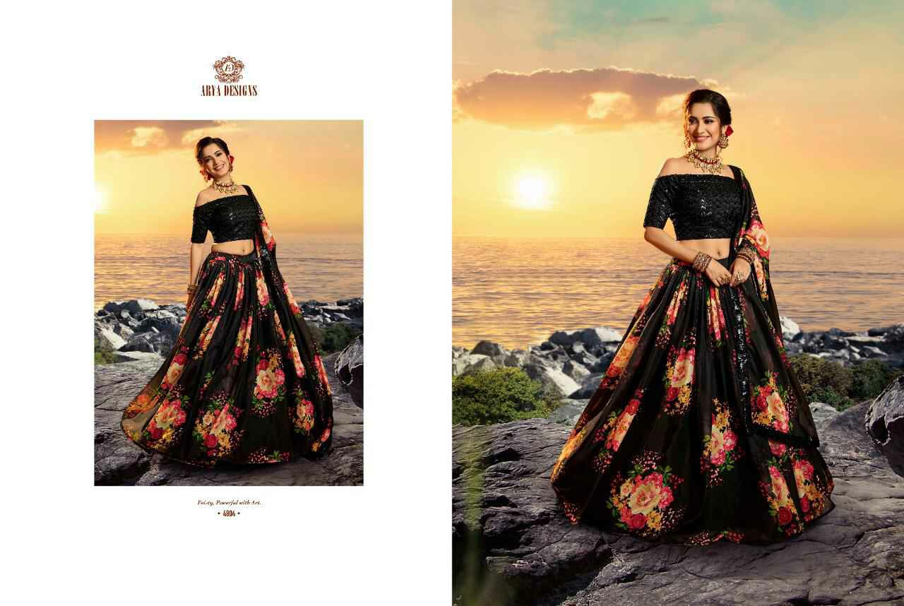Arya Designer Presents Devi 4801-4807 Series Exclusive Designer Printed Lehenga Choli Cataloge Collection
