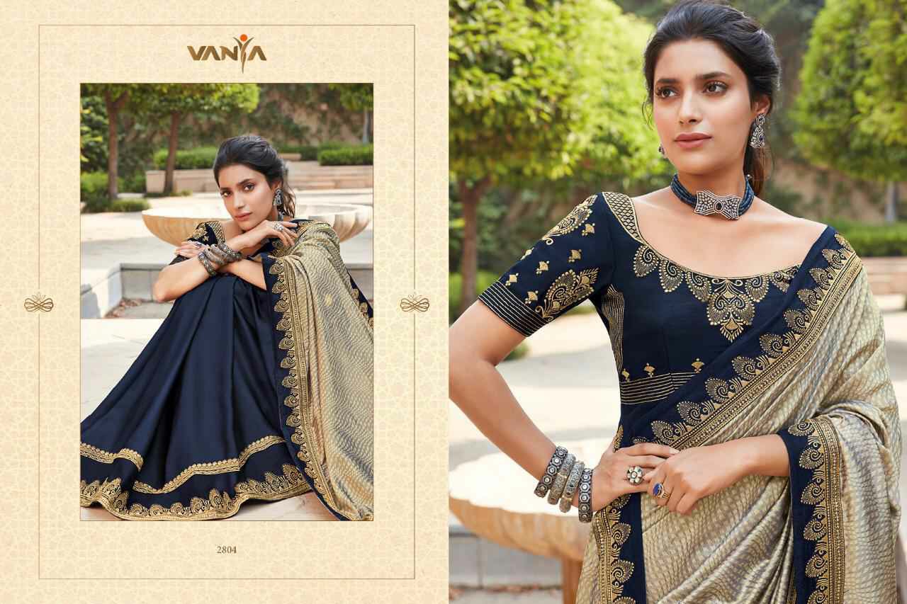 Vanya Presents Vanya Vol-18 Silk Exclusive Designer Party Wear Sarees Cataloge Collection