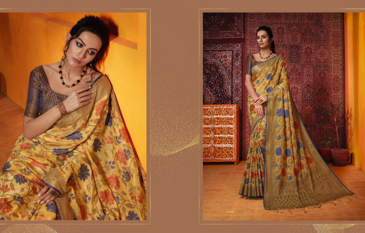 Kessi Sarees Presents Paridhan Traditional Wear Banarasi Cotton Silk Sarees Wholesaler