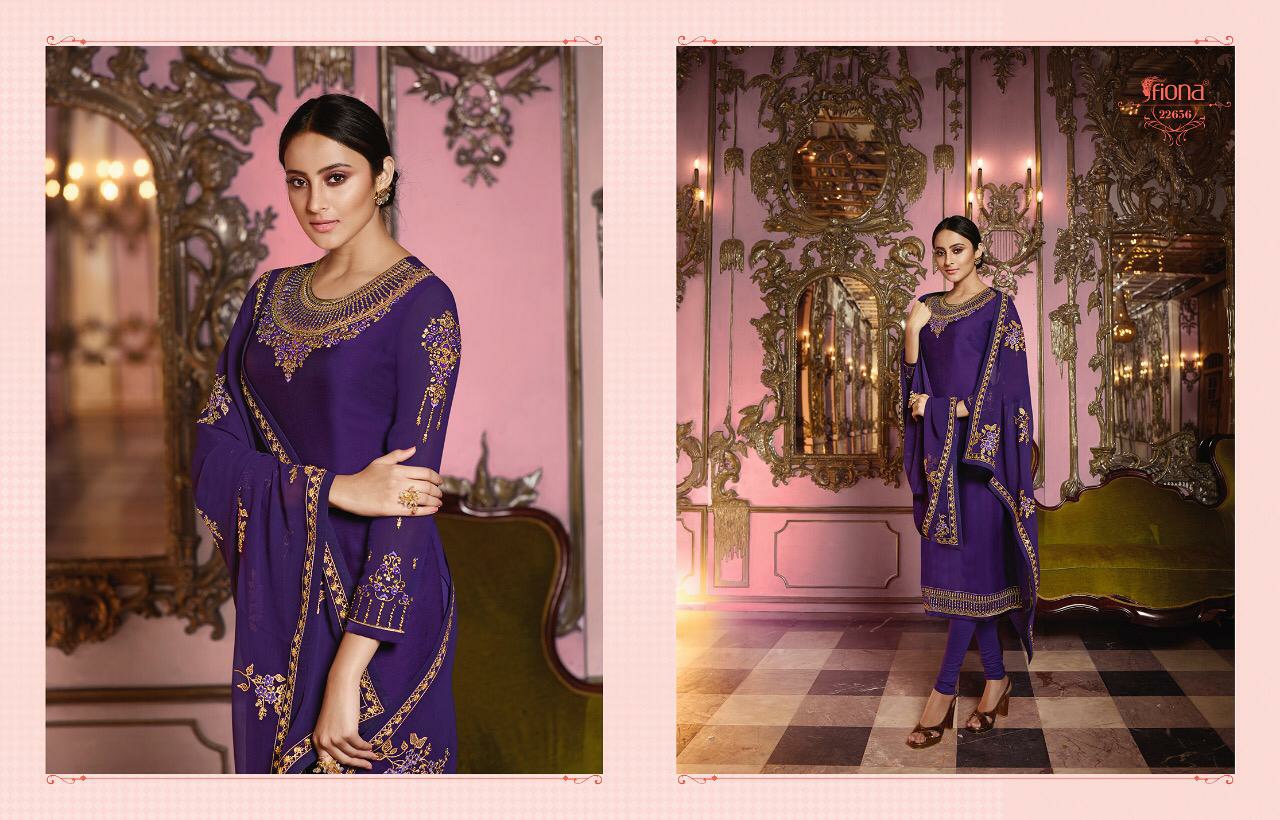 Fiona Presents Norita Heavy Dupatta Exclusive Designer Party Wear Straight Salwar Suit Catalog Wholesaler