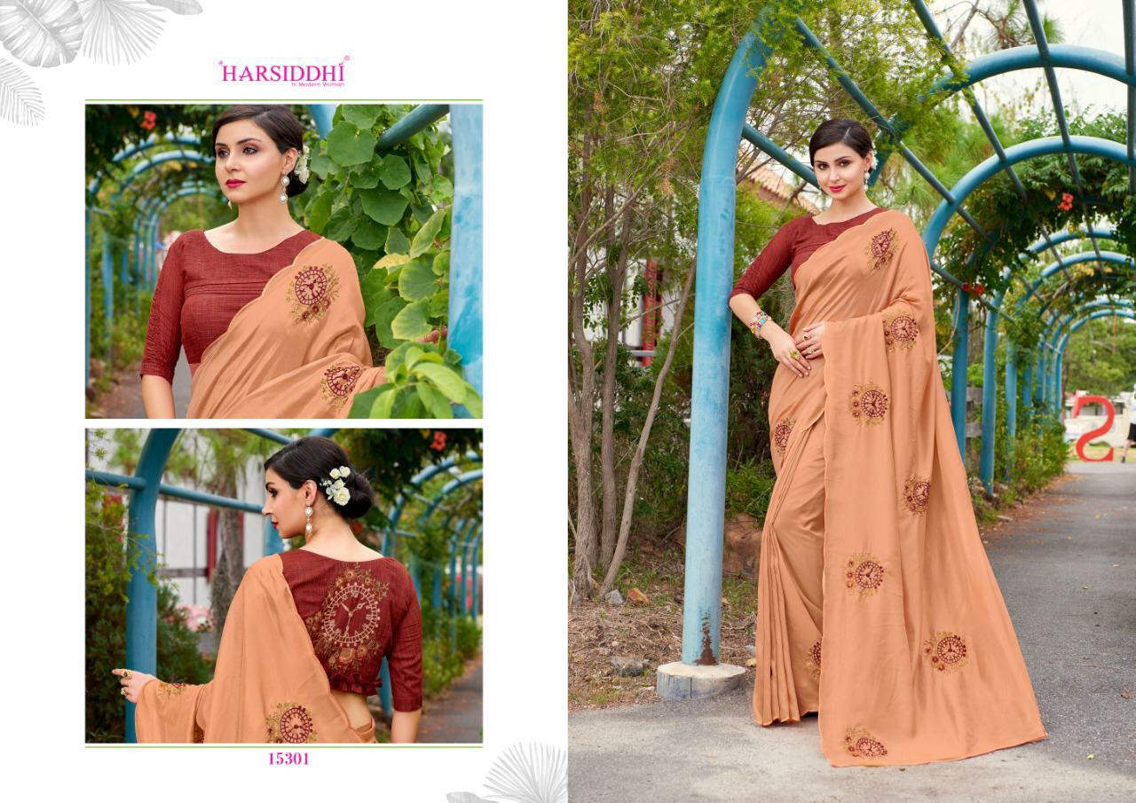 Harsiddhi Presents Grishma Traditional Wear Fancy Sarees Catalog Wholesaler