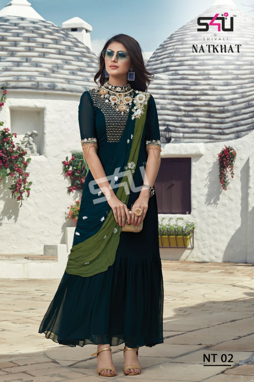 S4u Presents Natkhat Exclusive Designer Western Style Readymade Collection At Wholesale