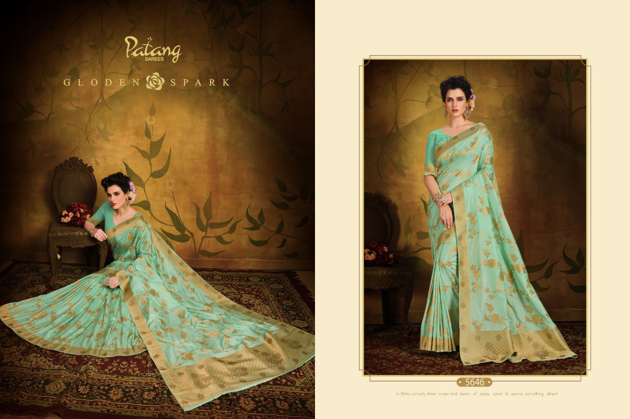 Patang Presents Diamond Silk Traditional Wear Pure Dola Silk Sarees Catalogue Wholesaler