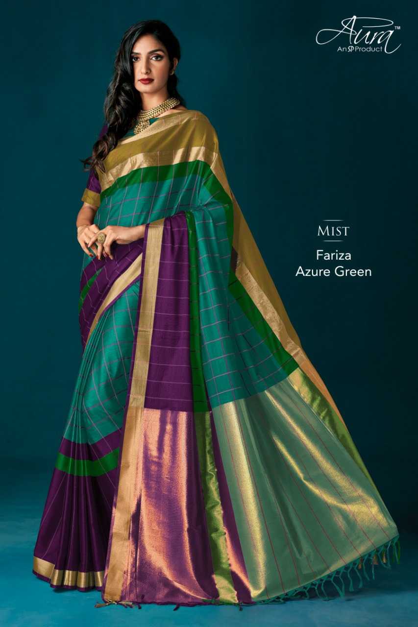 Aura Sarees Presents Fariza Pure Cotton Silk Sarees Catalogue Wholesaler