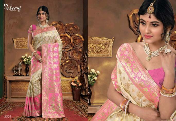 Patang Sarees Presents Beyond Beauty Meenakari Silk Rich Pallu Sarees Cataloge