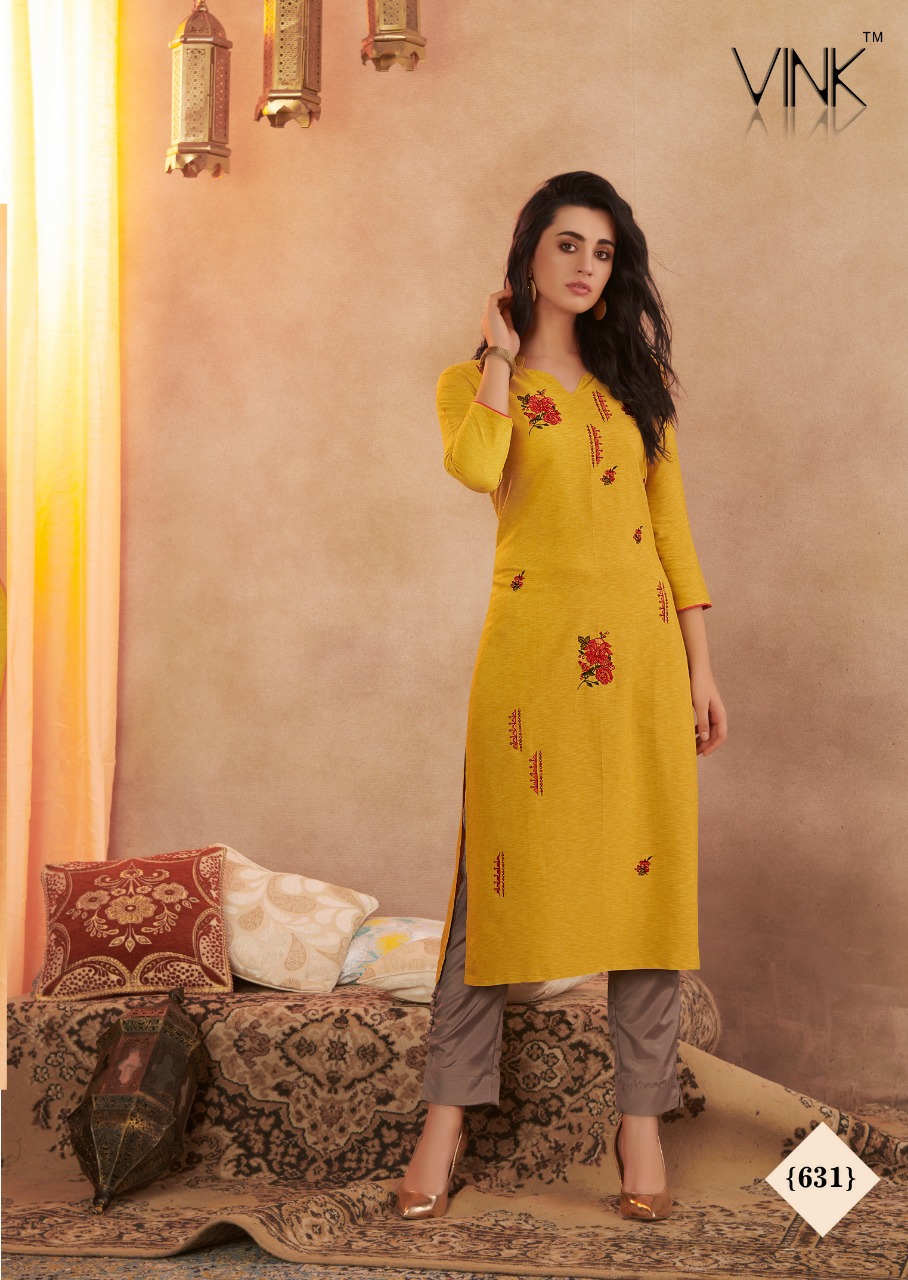 Vink Presents Venice Vol-7 Beautiful Designer Viscous Kurtis With Plazzo Collection At Wholesale