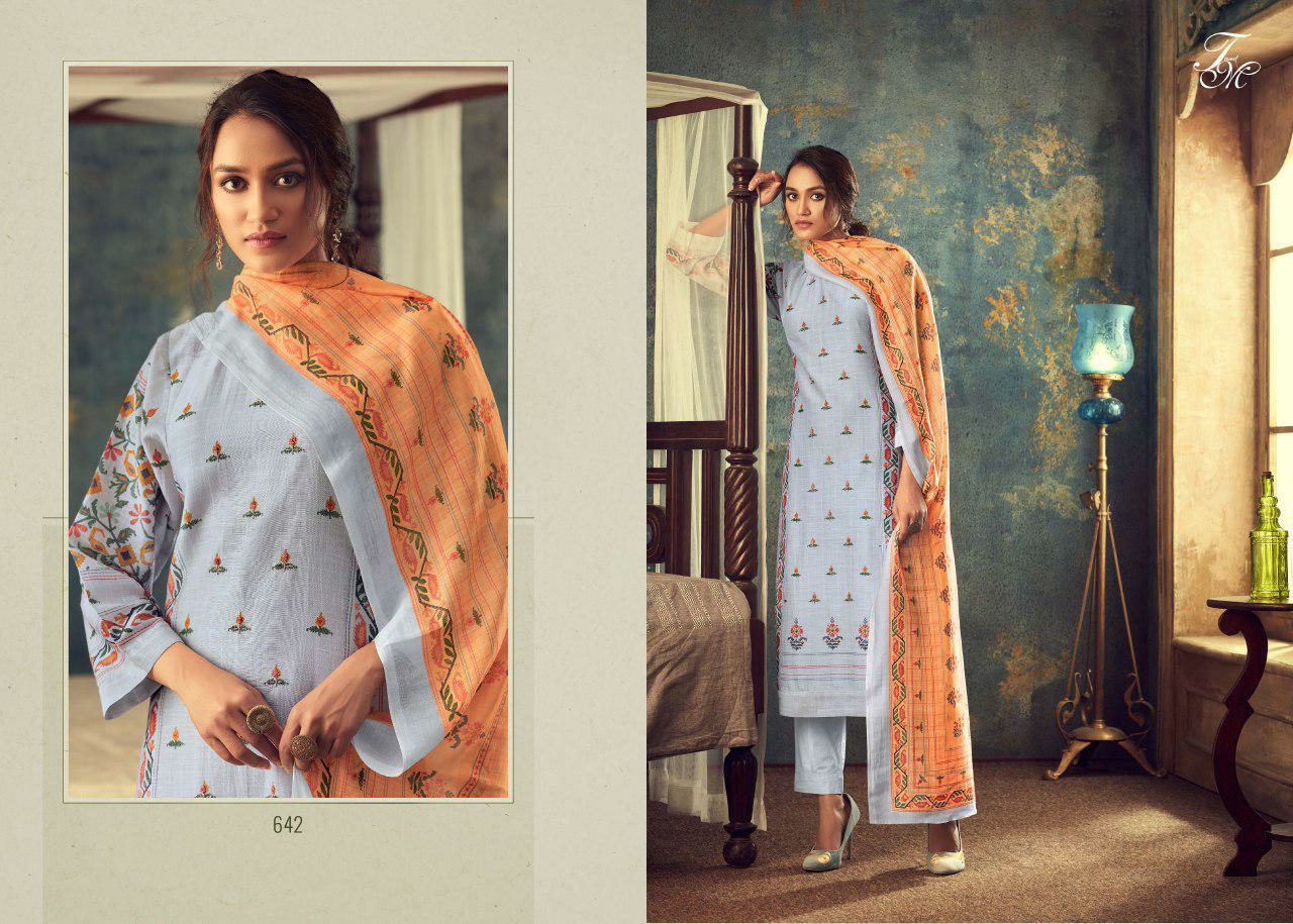 T And M Designer Studio Presents Aarohi Cotton Digital Printed Salwar Suite Cataloge