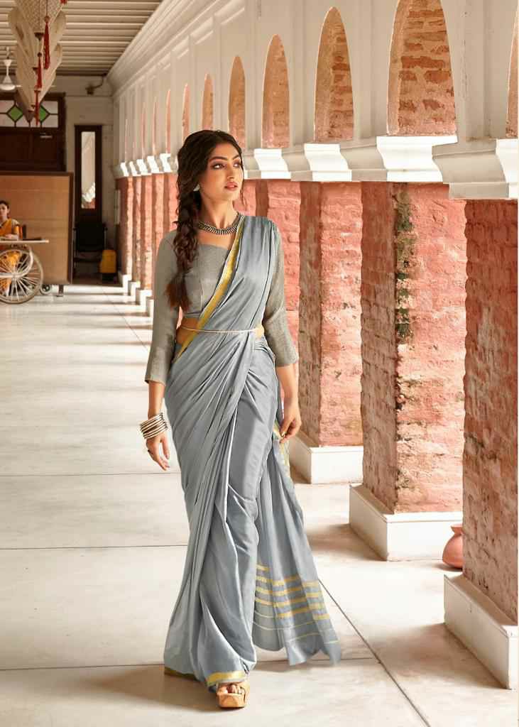 Lt Sarees Presents Nirmaya Fancy Designer Double Blouse Concept Pure Chinon Chiffon Sarees Catalogue Wholesaler And Exporters