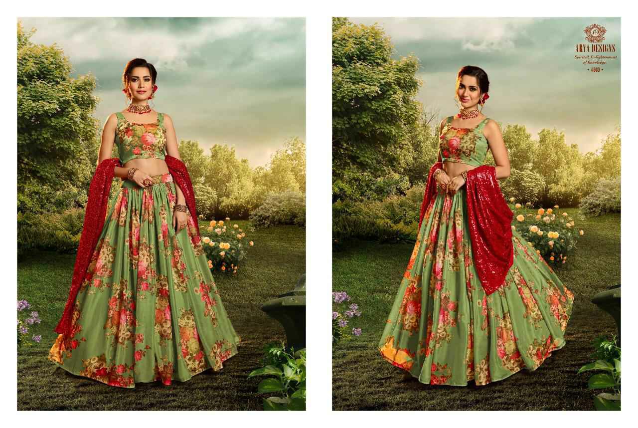 Arya Designer Presents Devi 4801-4807 Series Exclusive Designer Printed Lehenga Choli Cataloge Collection