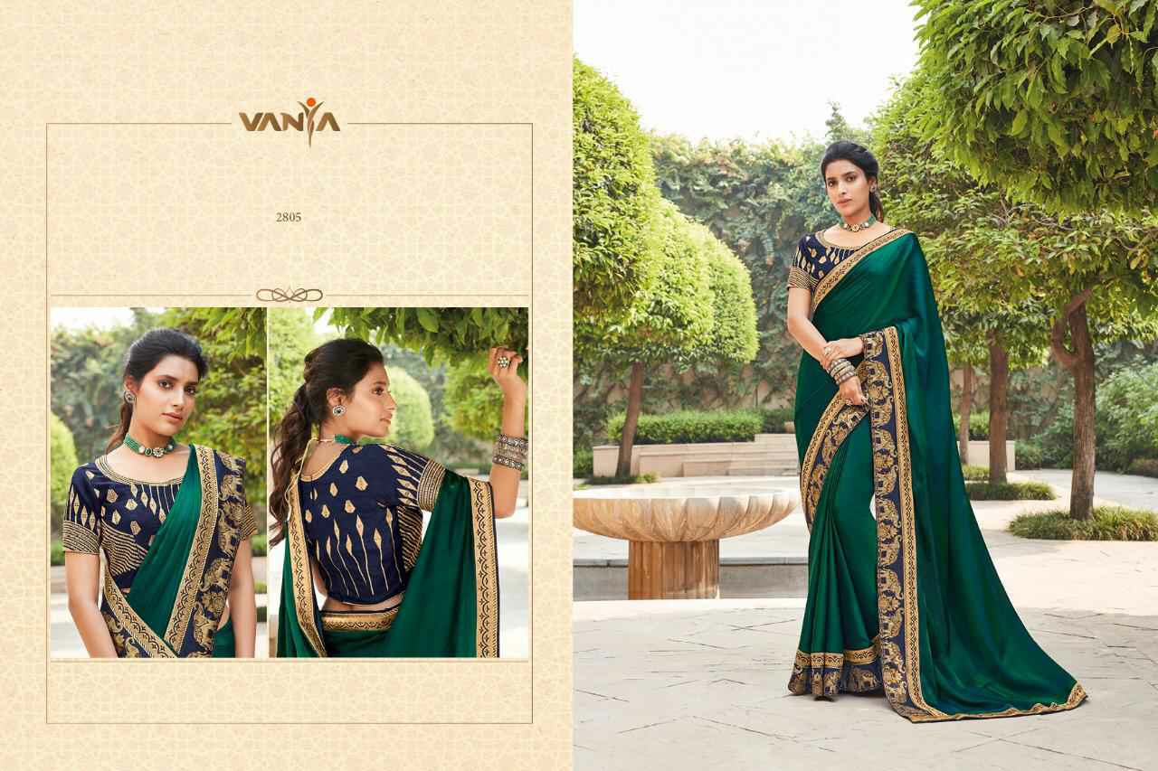 Vanya Presents Vanya Vol-18 Silk Exclusive Designer Party Wear Sarees Cataloge Collection