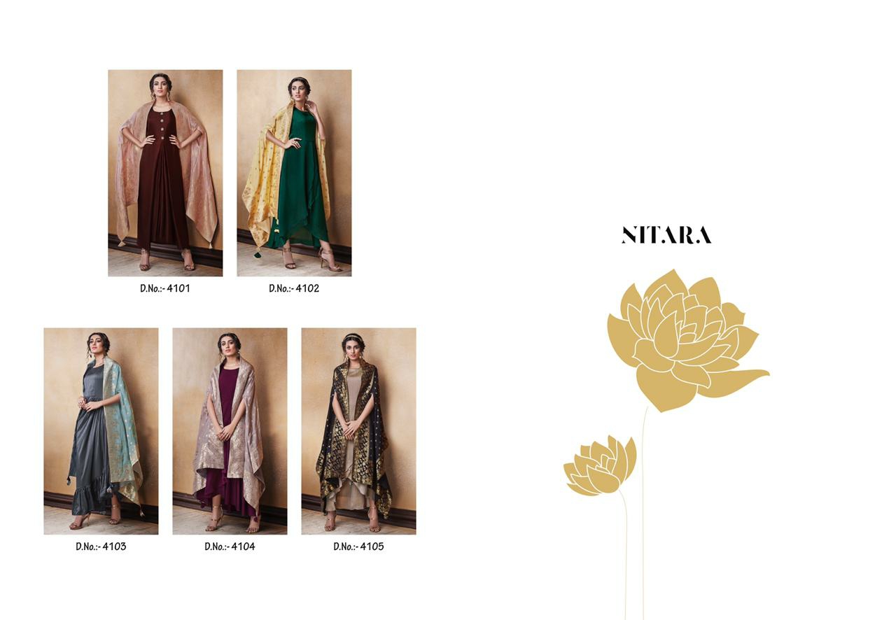 Nitara Presents Lotus Western Style Readymade Gown Catalogue Wholesaler