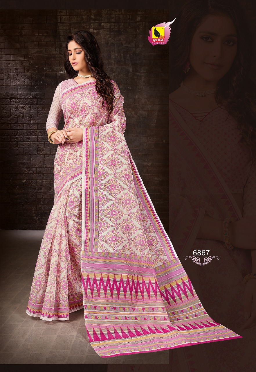 Ashika Sarees Presents Alisha Vol-8 Daily Wear Cotton Silk Sarees Catalog Wholesaler
