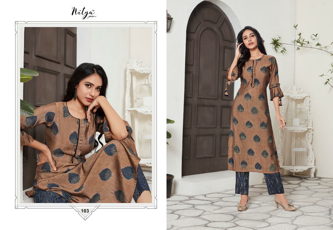 Lt Presents Aahna Beautiful Designer Kurtis With Plazzo Catalogue Exporters