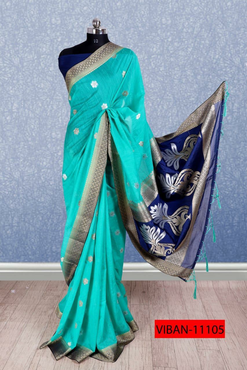 Mintorshi Presents Viban Traditional Wear Banarasi Silk Sarees Catalog Wholesaler
