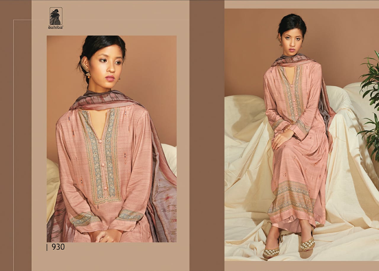 Sahiba Suit Presents Kaira Fancy Designer Pashmina Digital Printed Straight Winter Wear Salwar Suit Catalogue Wholesaler