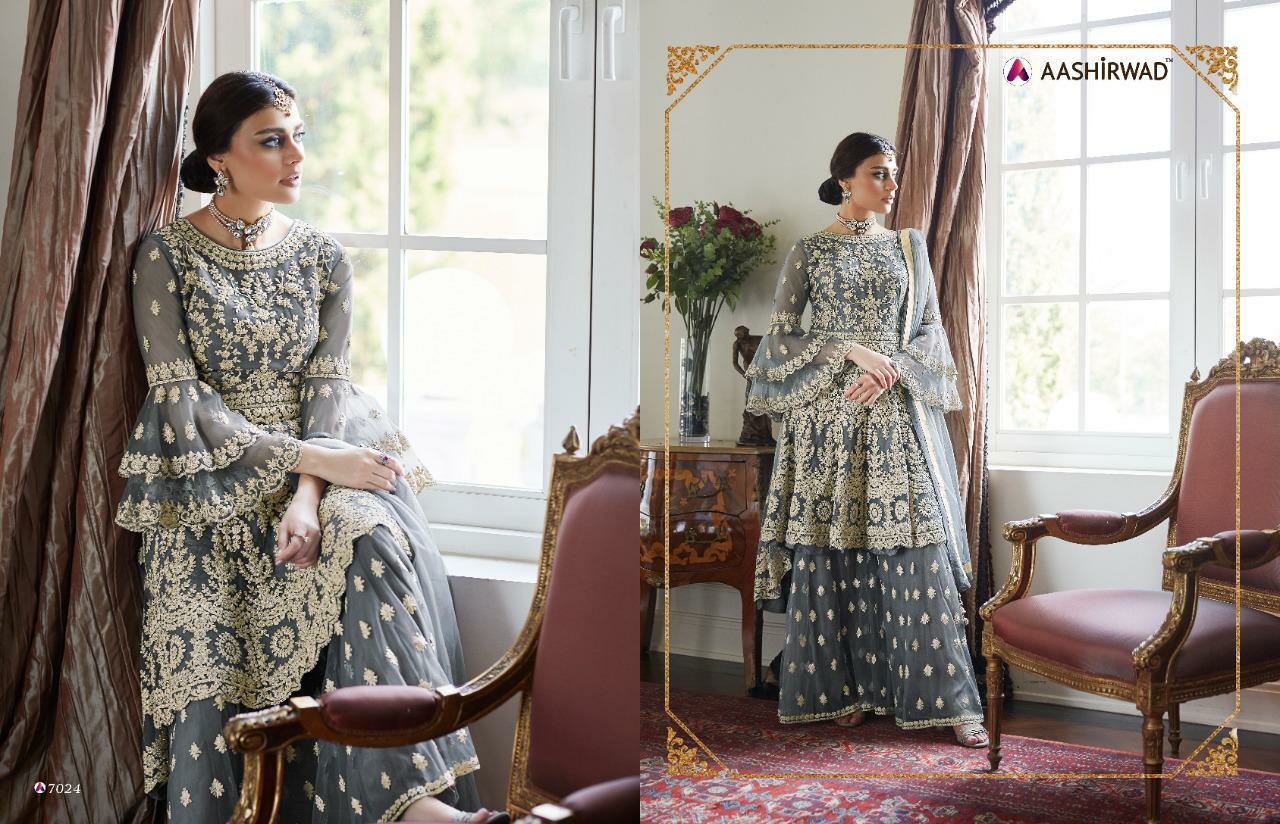 Aashirwad Presents Premium Sharara  Exclusive Designer Party Wear Collection At Wholesale