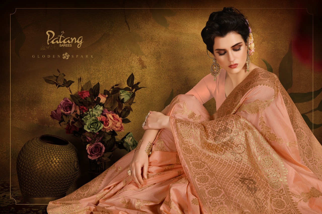 Patang Presents Diamond Silk Traditional Wear Pure Dola Silk Sarees Catalogue Wholesaler