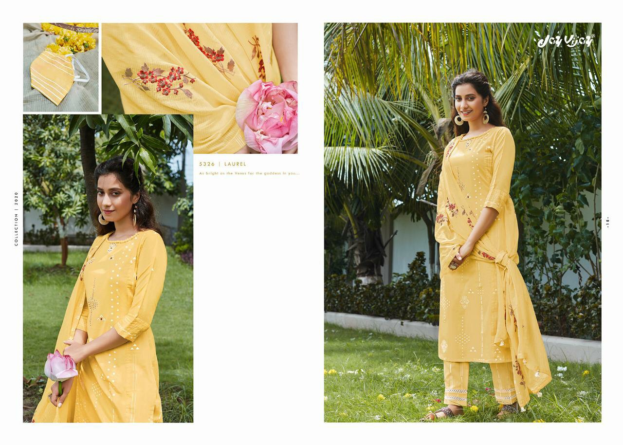 Jay Vijay Presents Laurel Vol-2 Lawn Cotton Khadi Print Salwar Kameez Wholesaler