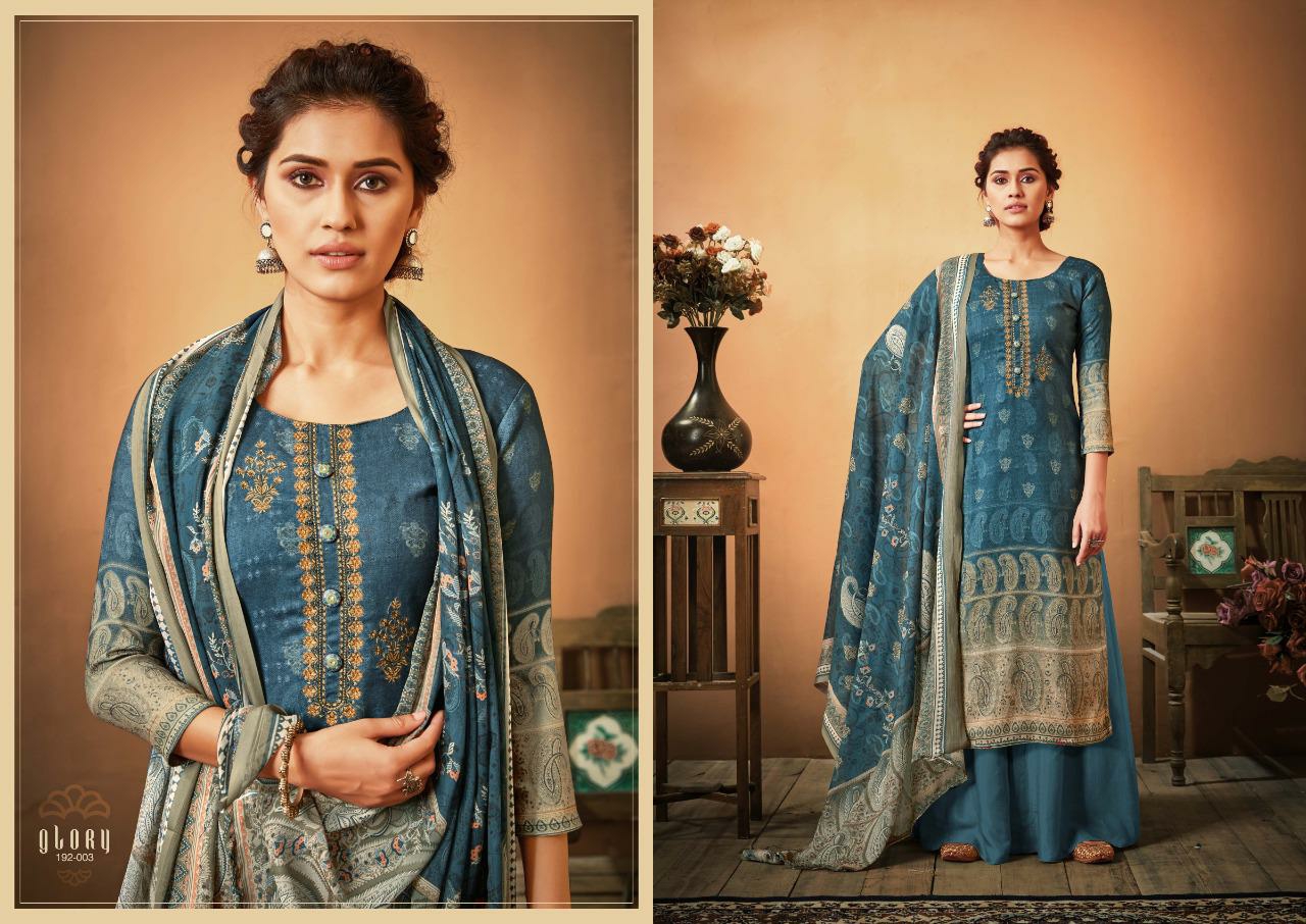 Sargam Suit Presents Glory Beautiful Designer Party Wear Pure Pashmina Digital Printed Plazzo Style Salwar Suit Catalogue Wholesaler