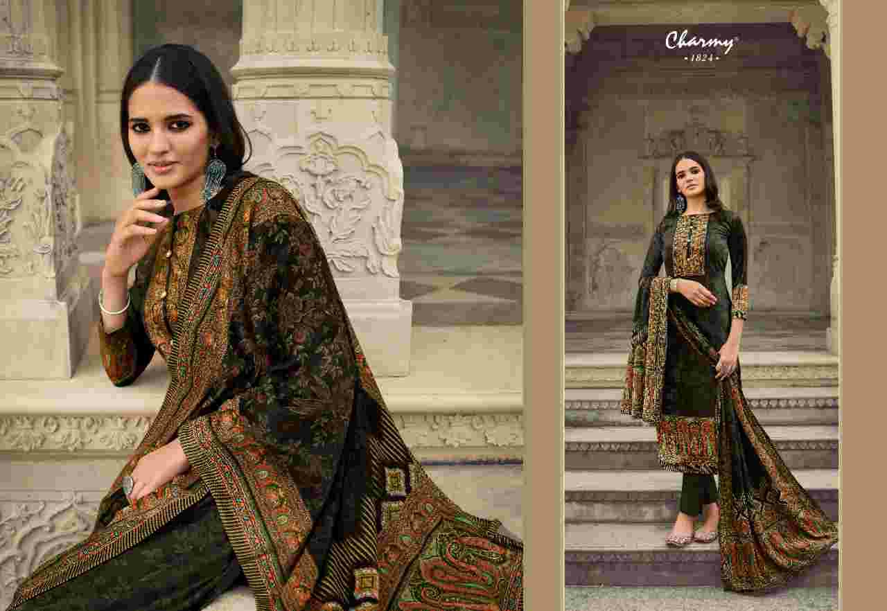 Meera Trends Presents Charmy Velvet Vol-2 Winter Wear Velvet Digital Printed Straight Salwar Suit Catalogue Wholesaler