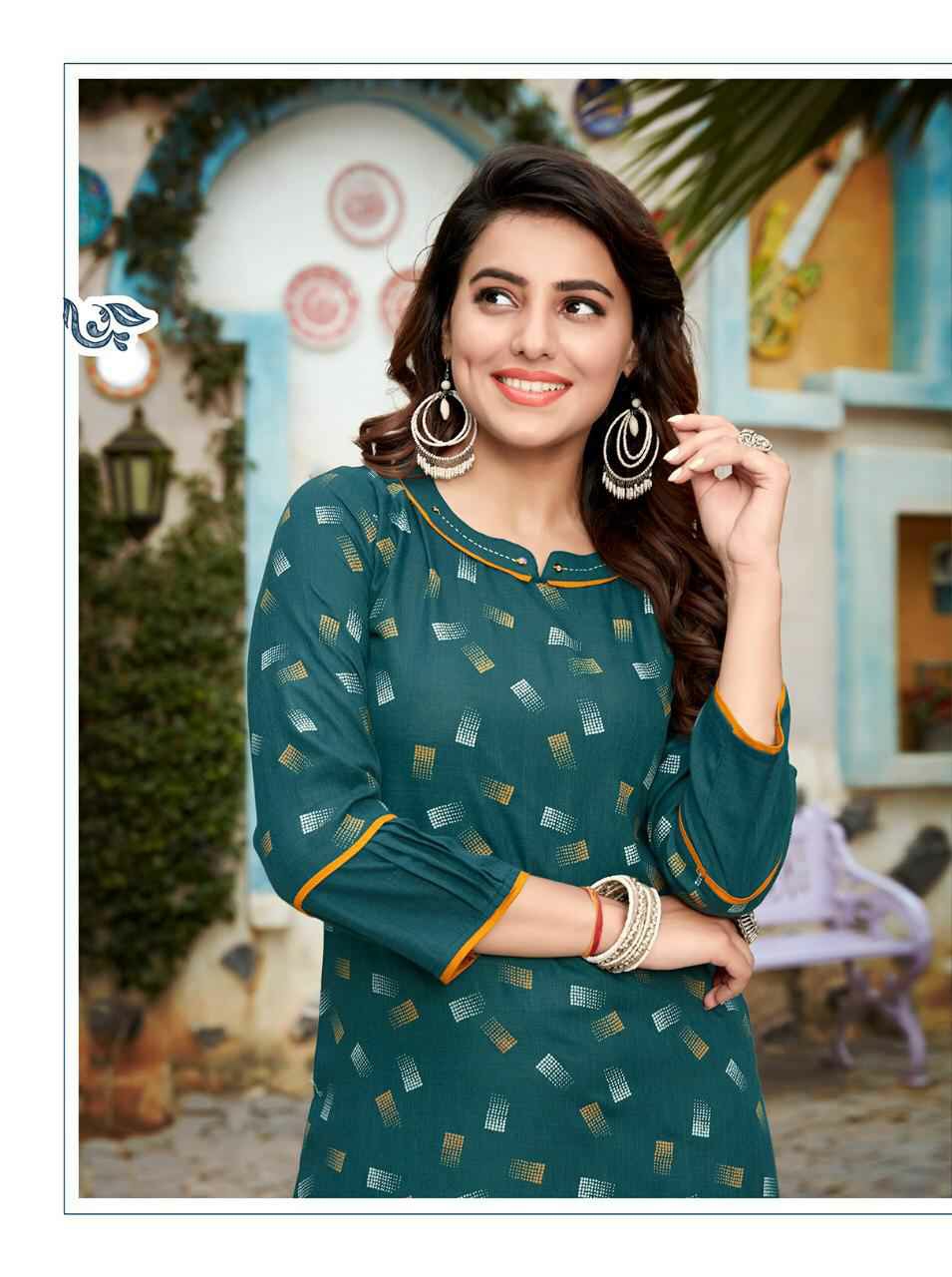 Ladies Flavour Presents Biba Vol-1 Fancy Cotton Kurtis With Plazzo Collection At Wholesale