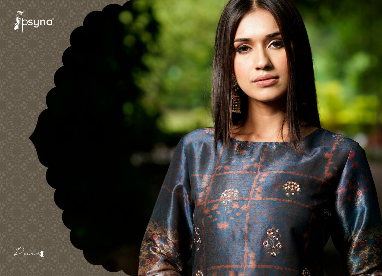 Psyna Presents Pure Digital Printed With Handwork Straight Kurtis Catalogue Wholesaler