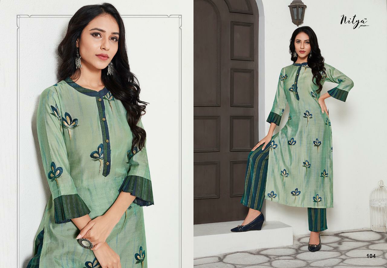 Lt Presents Aahna Beautiful Designer Kurtis With Plazzo Catalogue Exporters