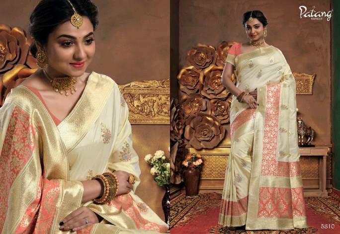 Patang Sarees Presents Beyond Beauty Meenakari Silk Rich Pallu Sarees Cataloge