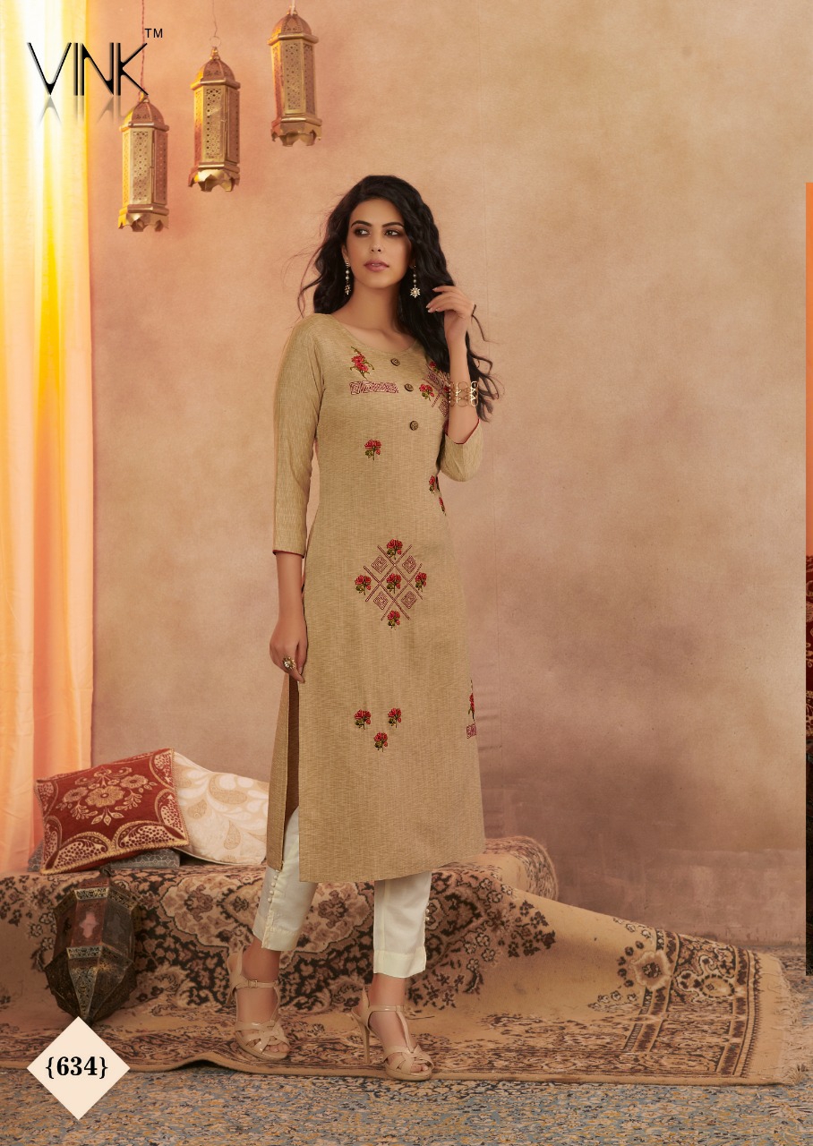 Vink Presents Venice Vol-7 Beautiful Designer Viscous Kurtis With Plazzo Collection At Wholesale